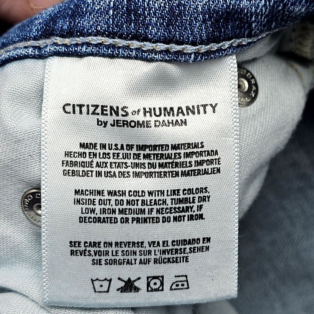 Citizens of Humanity Rocket High Rise‎ Skinny Jeans Distressed Women's Size 28 - Picture 8 of 15